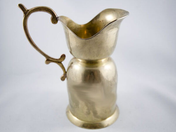 petite brass water jug side