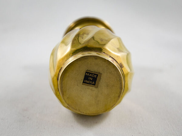 vintage brass salt and pepper shaker bottom- made in India