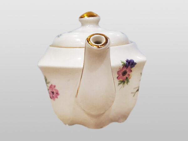 Sadler Fine Bone China - January Miniature Teapot-front