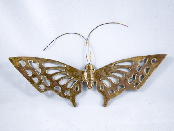 Solid Brass Butterfly Wall Hangers - smaller one
