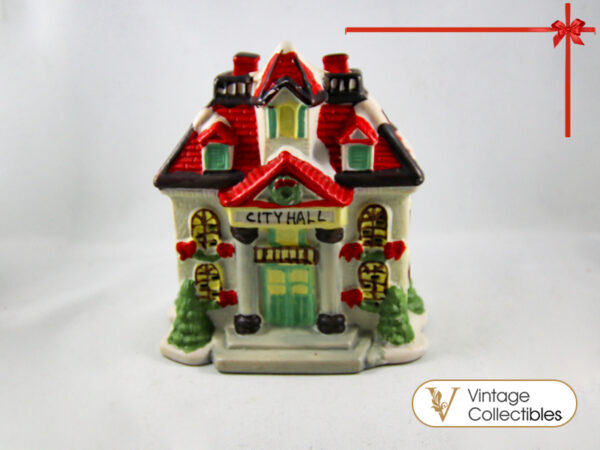 Vintage Christmas Village Piece - City Hall